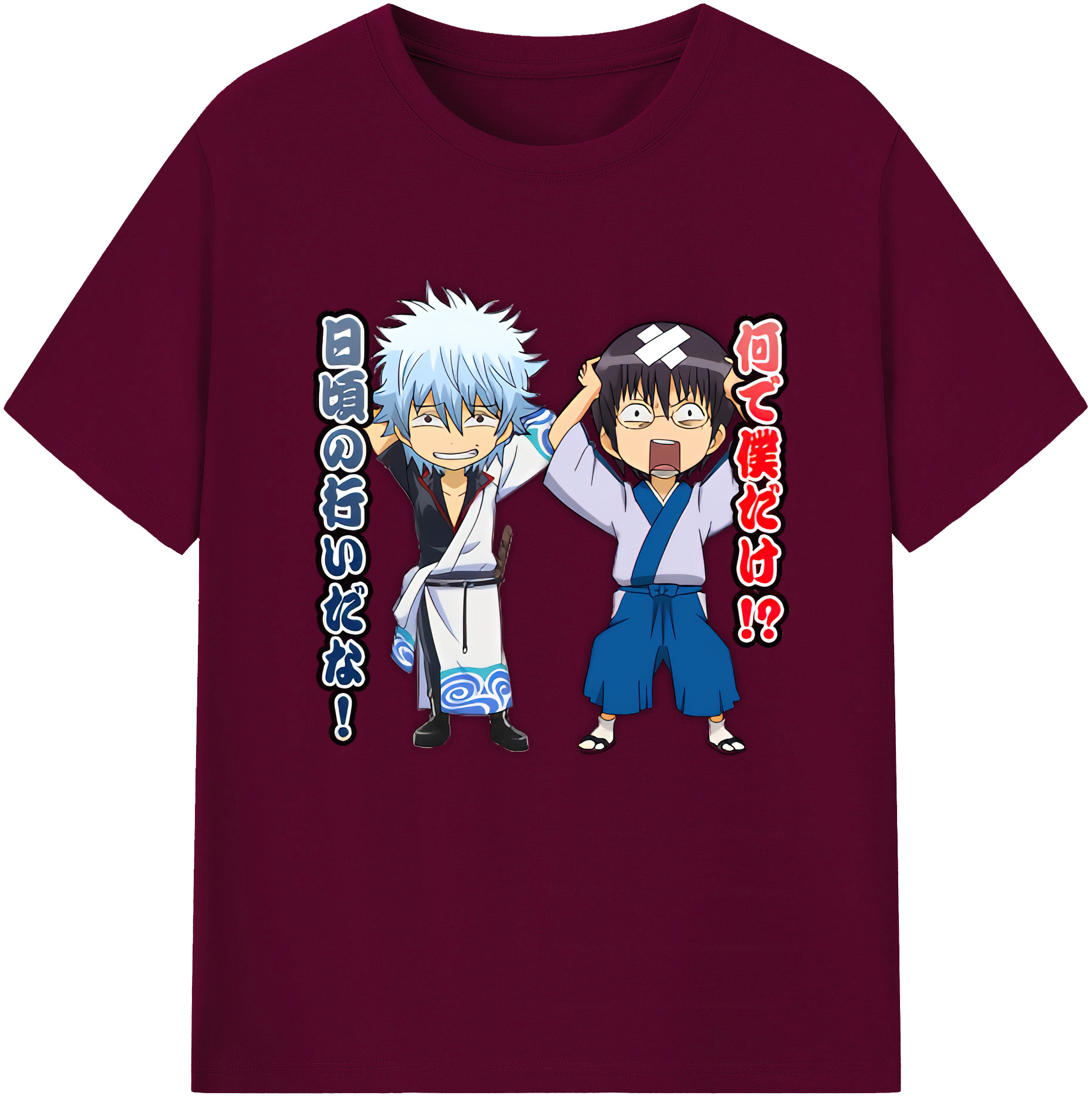 （画像用） ぎんたま 坂田銀時（さかたぎんとき） 神楽 志村新八（しむら しんぱち） GINTAMA Sakata Gintoki Kagura Shimura Shinpachi レディースカジュアルプリントTシャツ（綿100％）